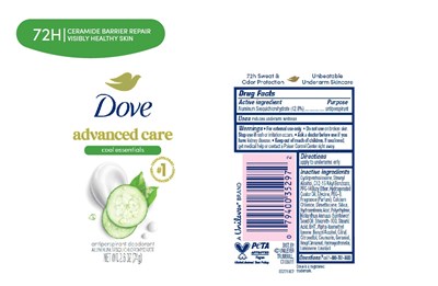 Label (Dove Advanced Care Cool Essentials Antiperspirant Deodorant   Artwork)